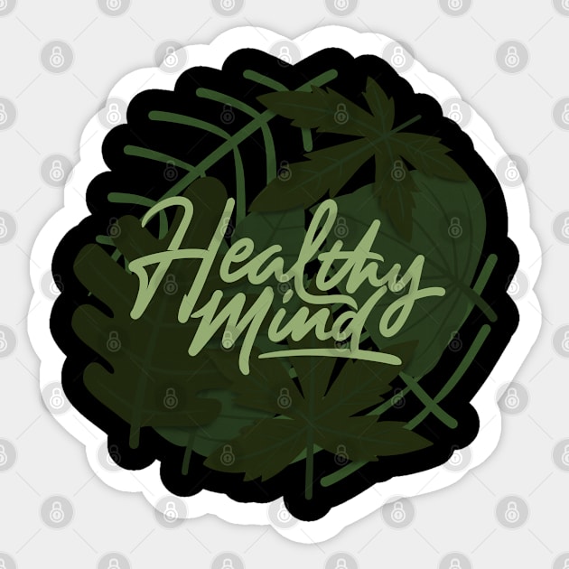 healthy mind 2 Sticker by Karyavna